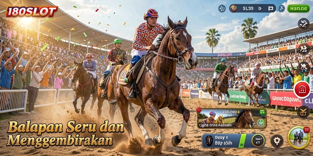 Gameplay menegangkan dari 180SLOT saat berlomba di trek balapan