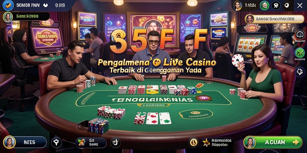 Gameplay Live Casino yang menarik dan interaktif di 555F.
