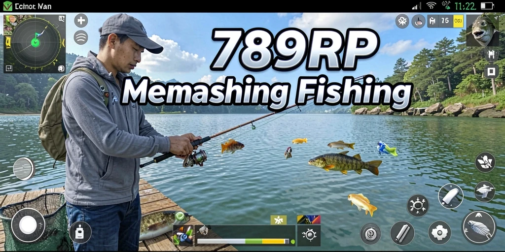 Tampilan gameplay menarik dari 789RP yang menggambarkan pengalaman memancing.