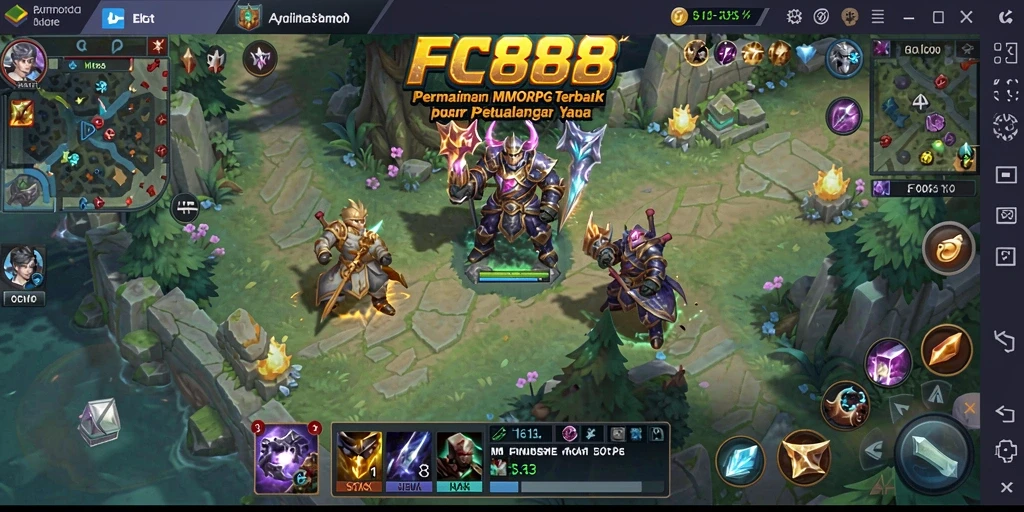 Tampilan gameplay FC888 yang menarik dalam dunia MMORPG.