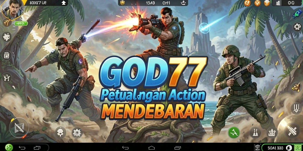 Screenshot utama GOD77 menampilkan pertarungan seru dengan grafis yang memukau.