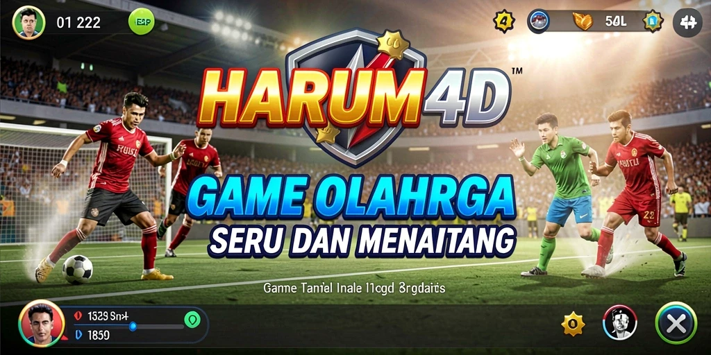 Tampilan gameplay HARUM4D yang seru dalam dunia olahraga.