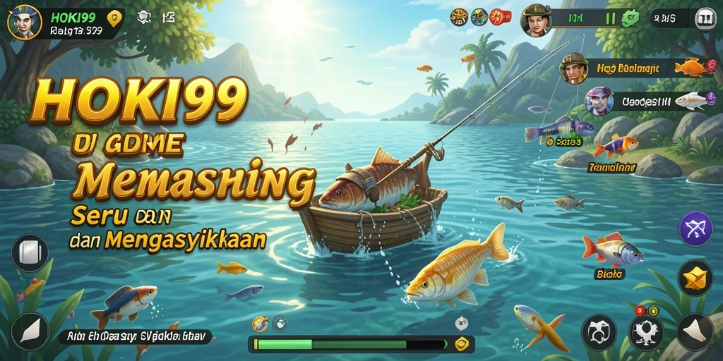 Tampilan gameplay HOKI99 yang menampilkan pengalaman memancing yang seru.