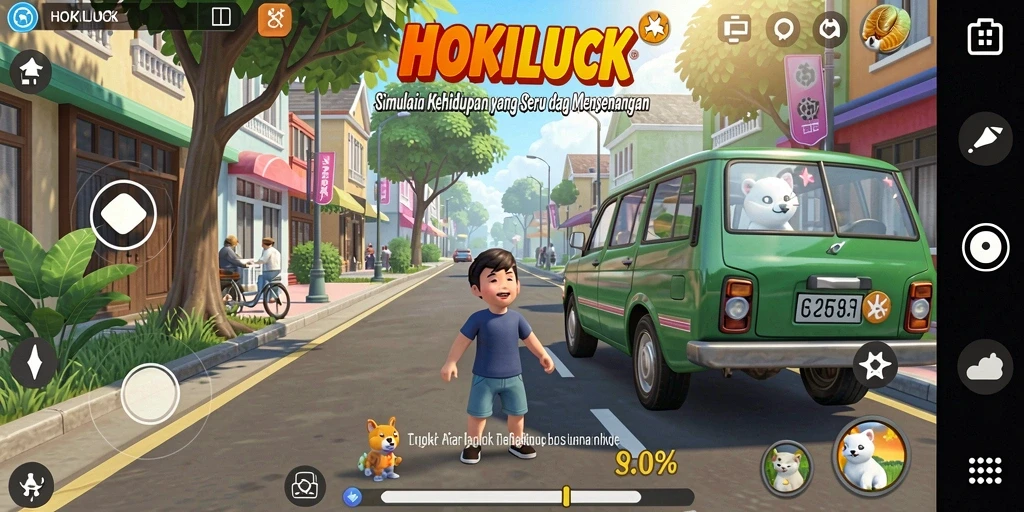 Tampilan gameplay HOKILUCK yang realistis dan menarik.