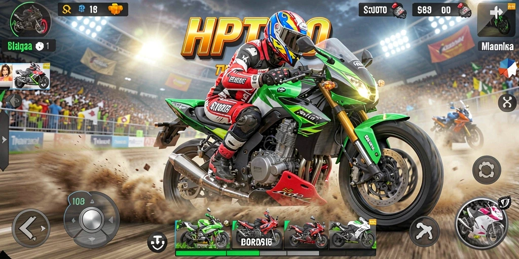 Tampilan balapan mendebarkan dalam HPTOTO dengan aksi luar biasa.
