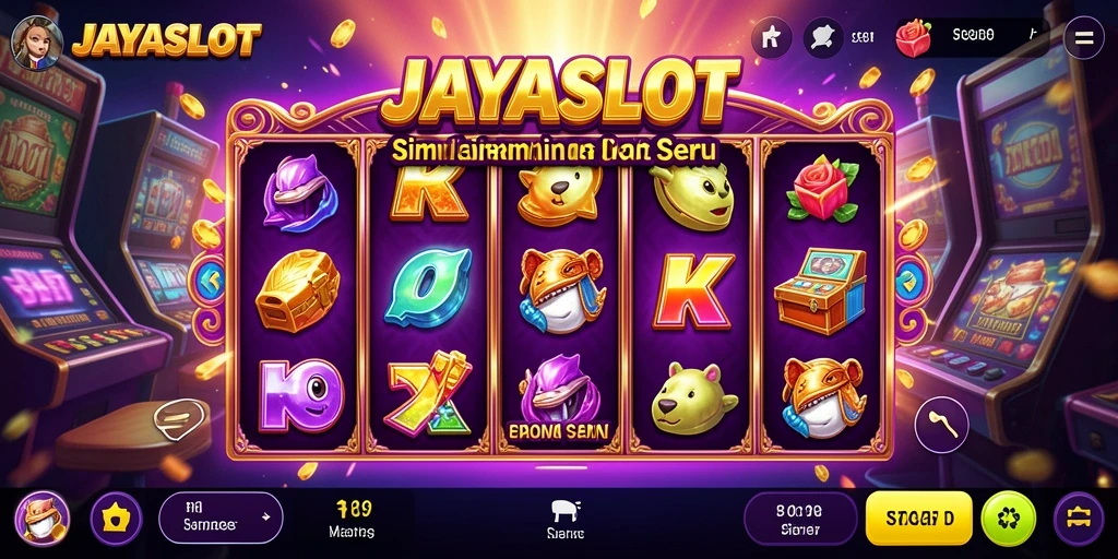 Tampilan gameplay JAYASLOT dengan mesin slot menarik.