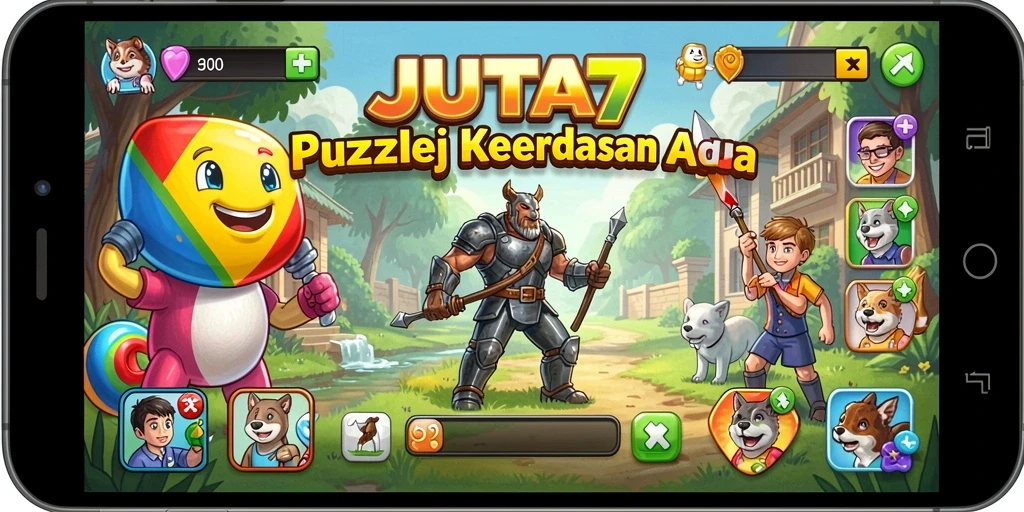 Tampilan gameplay JUTA7 yang menarik dan penuh tantangan.