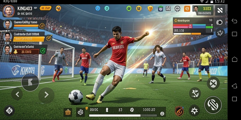 Tampilan gameplay seru di KING403 dengan aksi olahraga yang mendebarkan.