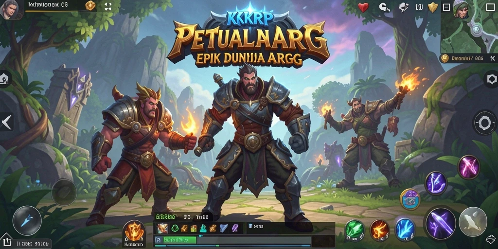Tampilan permainan ARPG KKRP yang mendebarkan dan penuh aksi.
