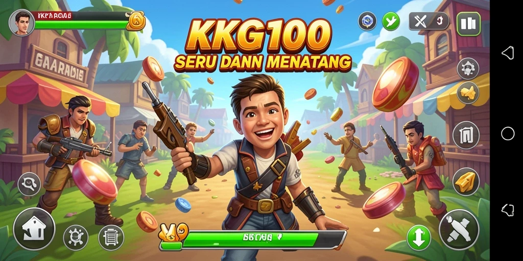 Tampilan gameplay KPK100 yang seru dan menantang di layar ponsel.