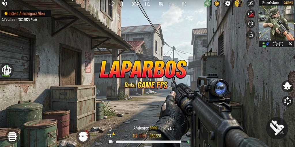 Gameplay LAPARBOS menunjukkan aksi tembak-menembak yang intens dan mendebarkan.