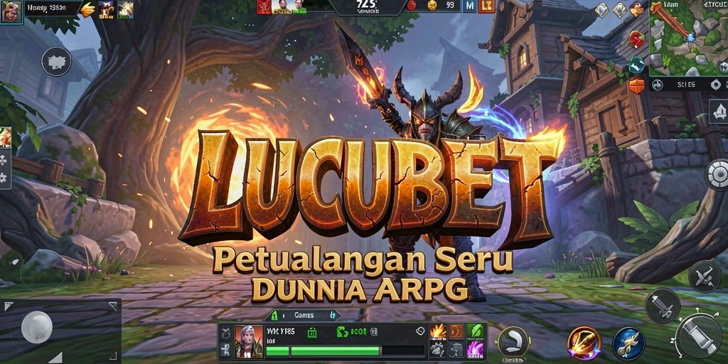 Tangkapan layar gameplay LUCUBET yang menampilkan pertarungan seru di dunia ARPG.