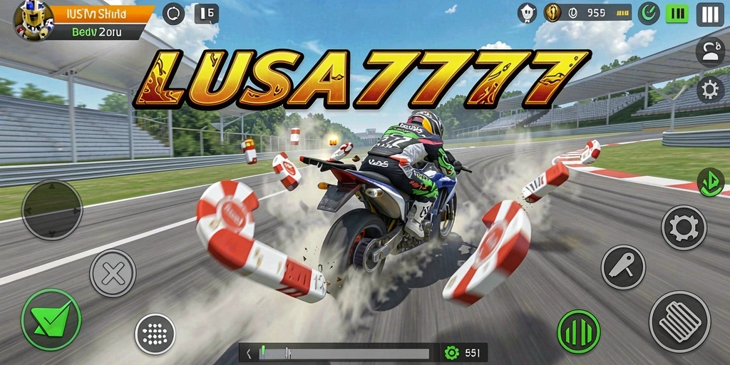 Tampilan gameplay seru balapan di LUSA777.