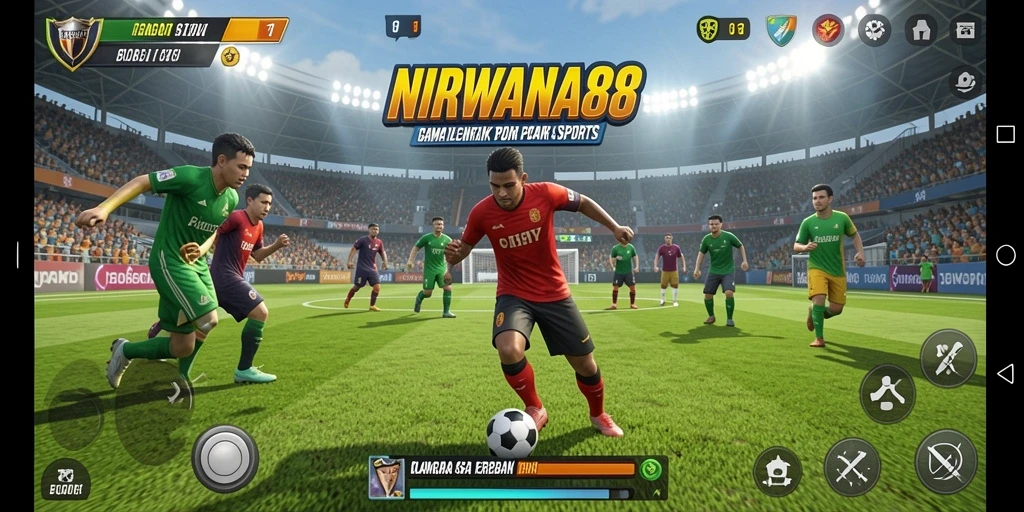 Tampilan gameplay yang penuh aksi dalam NIRWANA88.