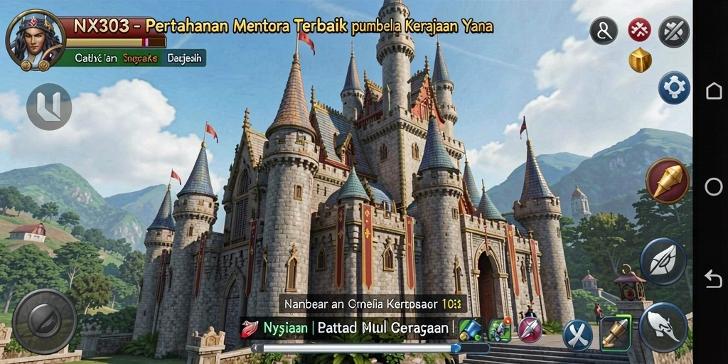Tangkapan layar gameplay NX303 menampilkan aksi pertahanan menara yang mendebarkan.
