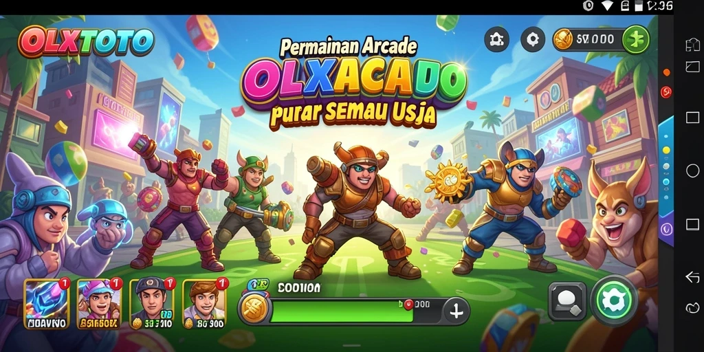 Screenshot OLXTOTO menampilkan aksi gameplay Arcade yang menarik dan penuh warna.