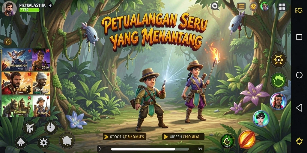 Screenshot gameplay PT89 menampilkan aksi petualangan yang mendebarkan.