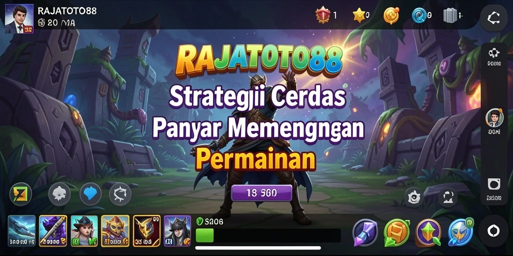 Screenshot gameplay RAJATOTO88 menampilkan pertempuran strategis yang intens.