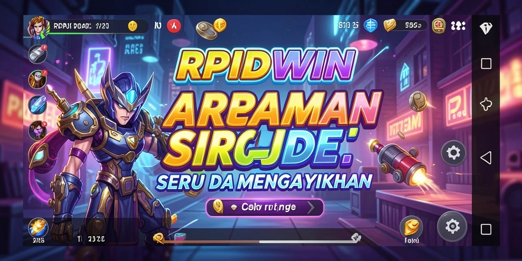 Screenshot permainan RPIDWIN menampilkan aksi seru dalam gameplay Arcade.