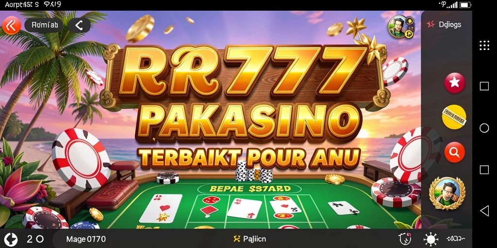 Tampilan menawan dari gameplay Kasino di RR777.