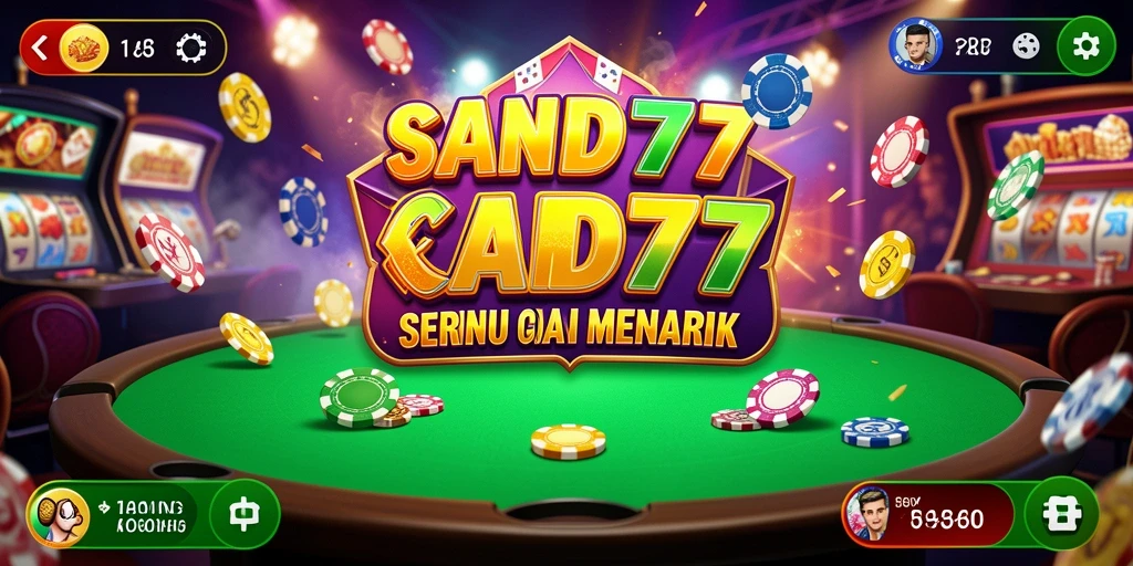 Tampilan gameplay <strong>SAND77</strong> dengan grafis permainan kasino yang luar biasa.