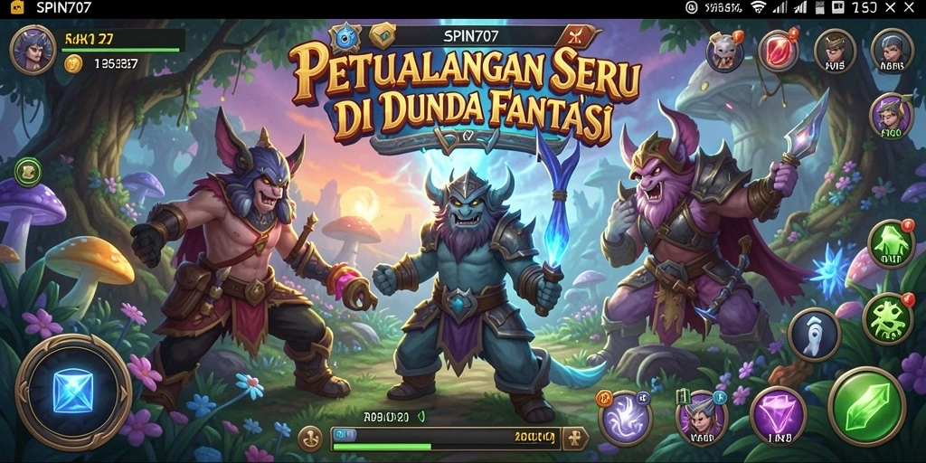 Tampilan screenshot SPIN707 menampilkan aksi pertarungan seru dan karakter menarik.