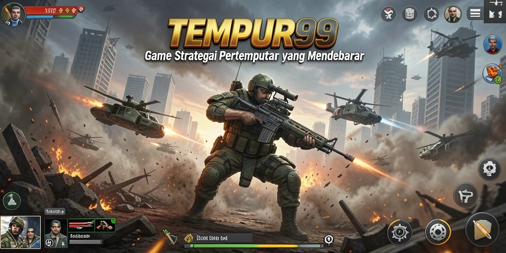 Menampilkan aksi intens di medan perang TEMPUR99.
