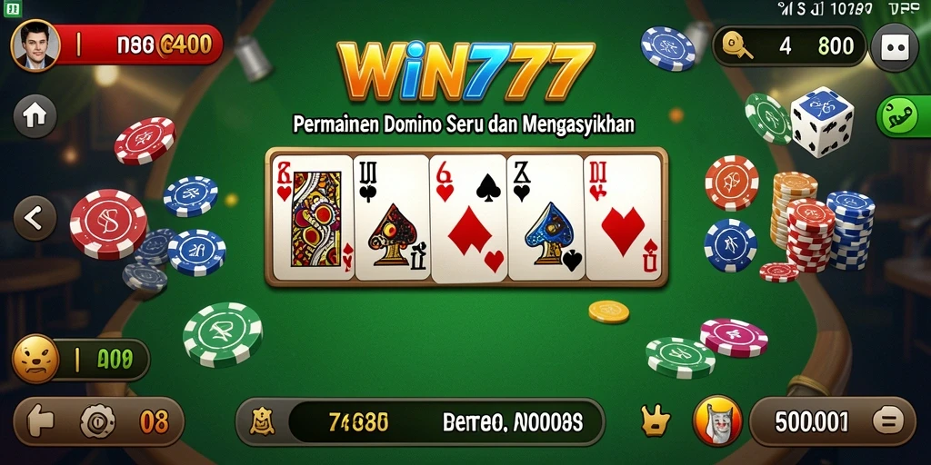 Tampilan menarik saat bermain Domino di WIN777.