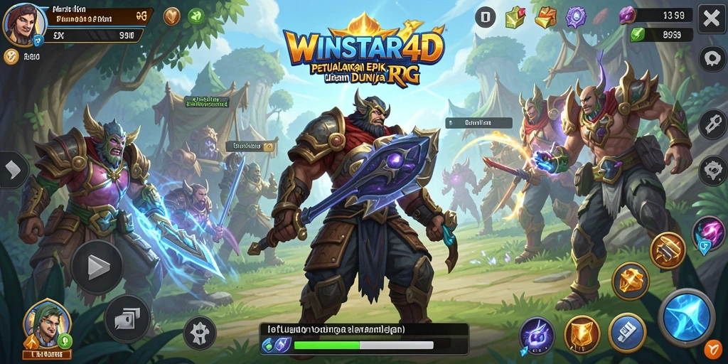 Tampilan gameplay WINSTAR4D yang menakjubkan dan penuh aksi RPG.