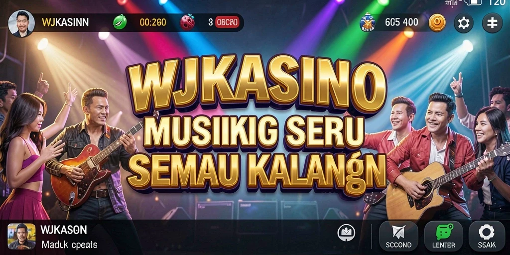 Tampilan seru dari gameplay musik WJKASINO yang menarik.
